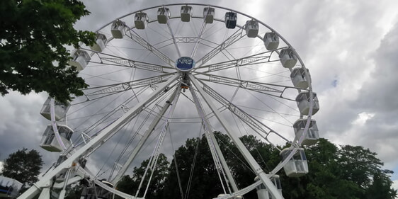 Einige trauten sich sogar ins Riesenrad. Foto: Diakonie