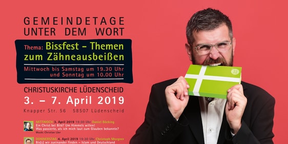 Die 'Gemeindetage unter dem Wort 2019' laden mit einen interessanten und abwechslungsreichen Programm ein (Grafik: GudW)