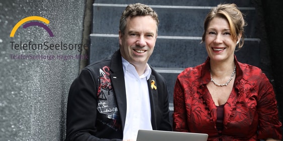 Stefan Schumacher und Birgit Knatz leiten die Telefonseelsorge Hagen-Mark (Foto: TelefonSeelsorge)