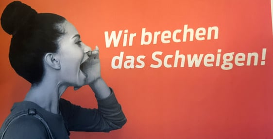 Das Motto zum Internationalen Tag gegen Gewalt an Frauen lautet in diesem Jahr: "Wir brechen das Schweigen"