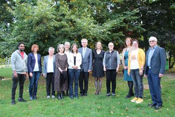 Abschiedsbild mit den engsten Mitarbeitern in der Gemeinde. (Foto: Hartmut Damschen)